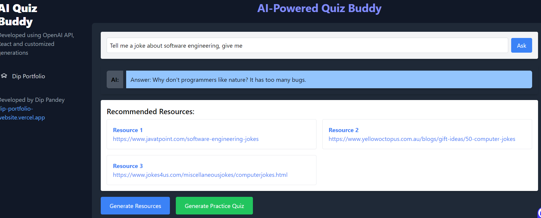 AI-Powered Quiz Buddy